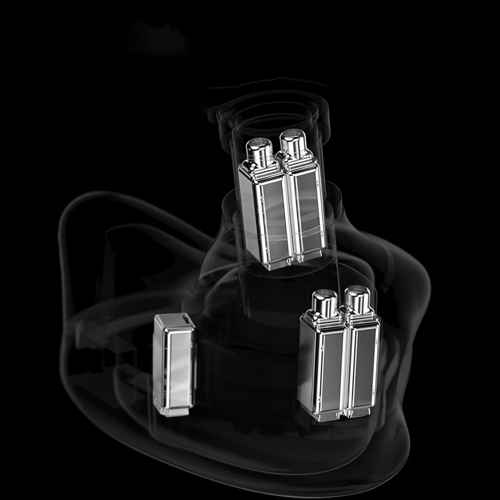 LINSOUL TRN ST7 Гибридный тип Натуральные смоляные HIFI наушники Recable Design Канальный тип Эргономичный дизайн Высокочистый посеребренный OFC кабель Двойной динамический