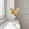 Rotating Butterfly Wind Chimes Colorful Light Collection Pendant Crafts Bee Wind Chimes  Backyard