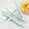 3Pcs Silicone Non-slip Clip Silicone Stainless Food Cooking Tong Fried Pancakes Bread Baking Salad Making Tool Kitchen Gadget