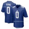 Mens Vintage Football Jersey Giants 0 Blue Brian Burns Sports Training Game Top S-XXXL
