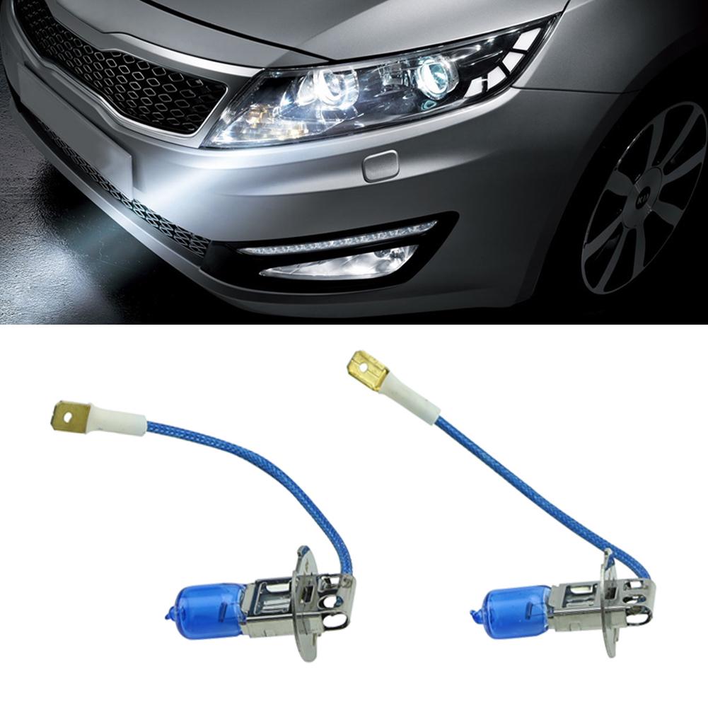 2 шт. H3 12 В 55 Вт белая галогенная головная лампа сменная лампа для авто автомобиля