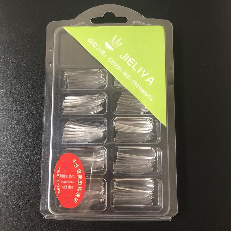 Ультратонкие матовые овальные патчи для ногтей — двойного назначения, цельные и половинчатые (96 шт.)