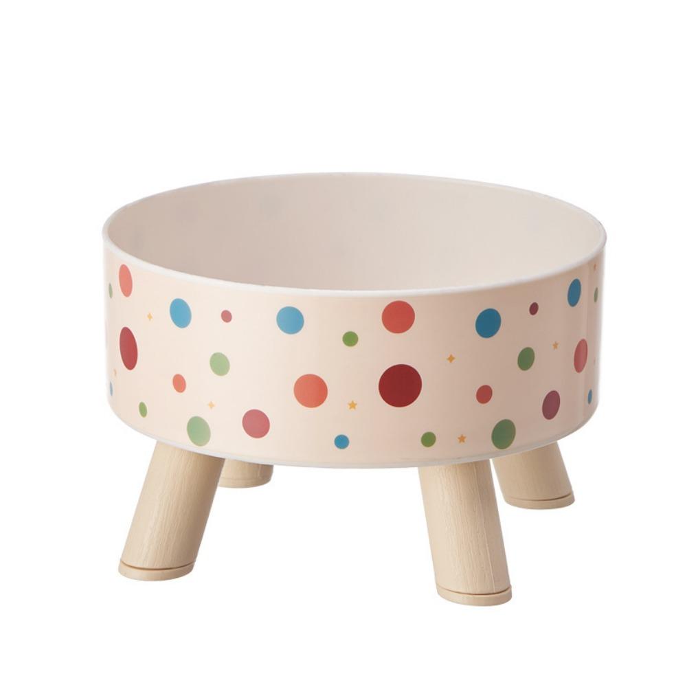 Миска для кошачьего корма с узором в горошек, нескользящая, контейнер для воды, миска для кормления питомца, зоотовары