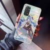 Genshin Impact Ganyu Phone Case For Xiaomi Redmi Note 10 11 12 13 14 15 Pro Plus 11S 12S 14S 11T 11E 10S Soft TPU Back Cover Red
