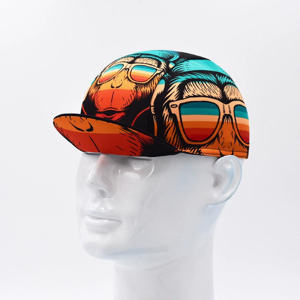 Cool Style Cycling Caps Summer Breathable Sports Bicycle Hats Quick Dry Polyester Black Blue Bike Hats Classical Retro Running