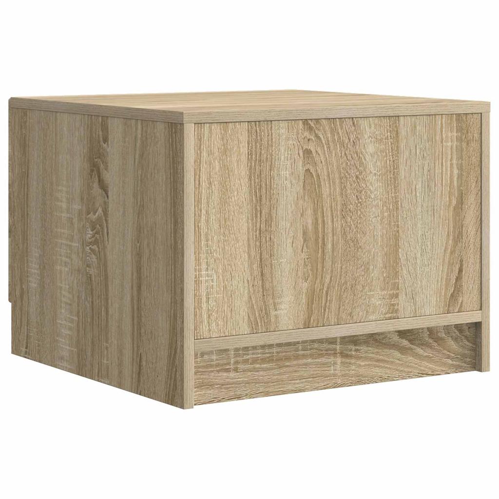 Coffee Table in Sonoma Oak Finish 49 x 50 x 37 cm Particleboard