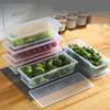 Refrigerator Storage Box With Lid Transparent Preservation Box For Fruits And Vegetables Kitchen Classification Food Sorting Plastic Box Reusable