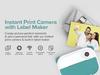 myFirst Camera Insta Home Digital Photo and Label Printer Edit Images with the Dedicated App Inkless Green Wi-Fi 3-in-1 Camera, Printer,