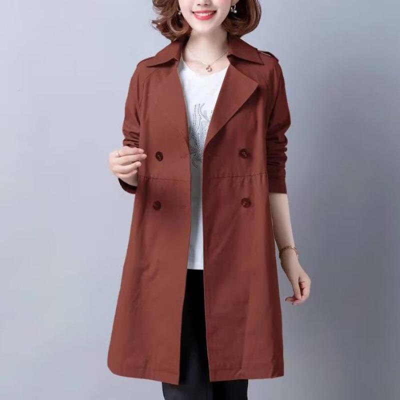 New Spring Clothing, New High-end Women's Windbreaker Coat, Loose Small Windbreaker Coat, Women's Mid-length Spring and Autumn Style