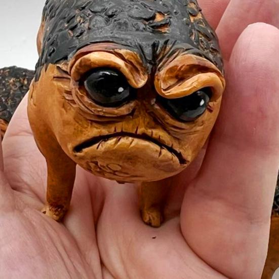 Cute African Model Creative Frog Decor Funny Toad Rain Animal Figurine Office Desktop Ornament Resin Craft Frog