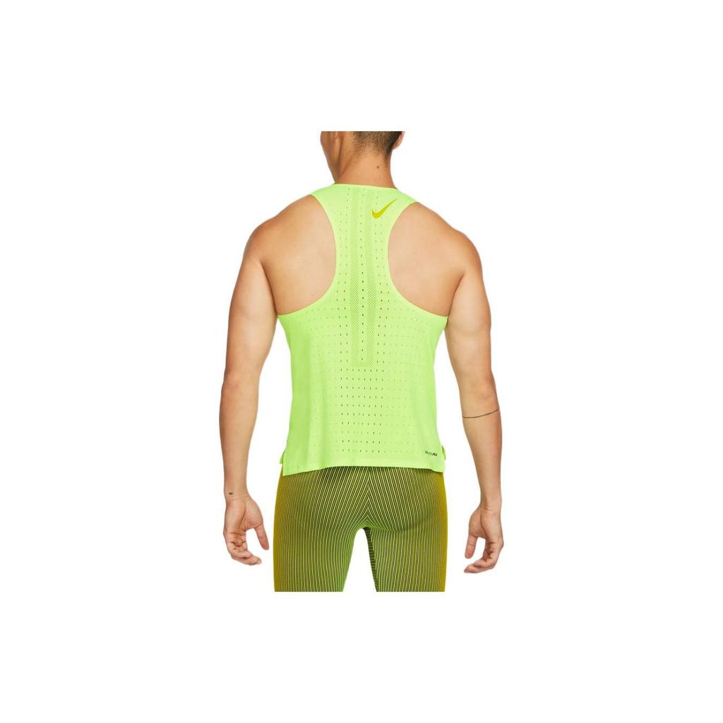 Nike Мужская облегающая майка AeroSwift Running, флуоресцентно-желтый CJ7836-702