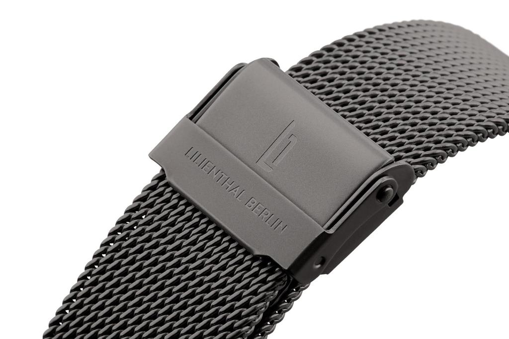 Lilianthal Berlin Limited Edition Chronograph Watch with Date Made in Gray Display, Germany, C01-LE-VOLII-B023F, Men's,