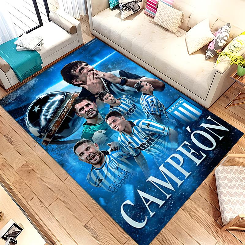 Racing Club de Avellaneda (5) Rug Suitable For Living Rooms Bedrooms Computer Rooms Dining Areas And Placement Under Tables And Chairs Also An Ideal C