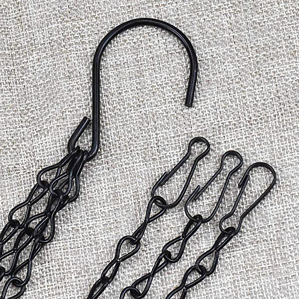 3 Pcs Hanging Chain With Hooks, Flower Pot Chains For Hanging Plants, Metal Hang