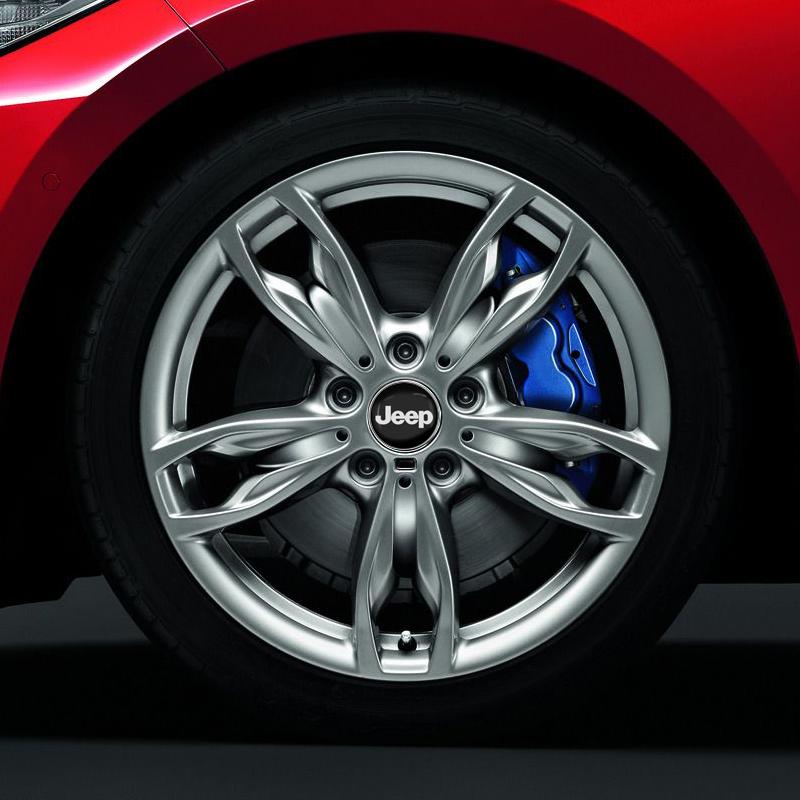Car Rim Cover Decal Tire Wheel Center Hub Cap Sticker Emblem Decal For Jeep Grand Cherokee WK2 2011-2019 Wrangler YJ TJ JK JL ALU1