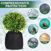 Reusable Plant Frost Cover Winter Protection Bag with Drawstring Cold Resistant Bug Proof Garden Blanket for Trees Shrubs Palms