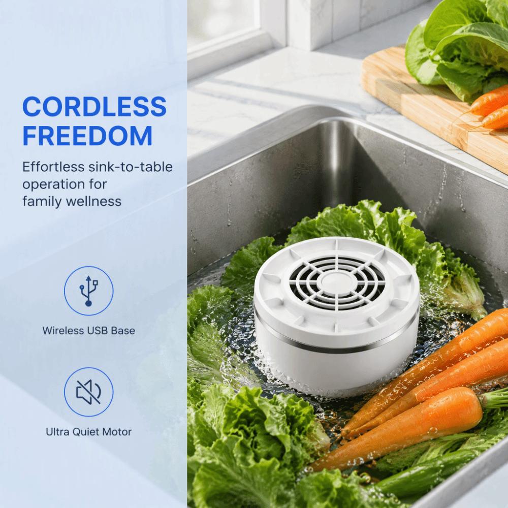 Wireless Fruit Vegetable Cleaner Automatic Food Disinfection Machine Fruit