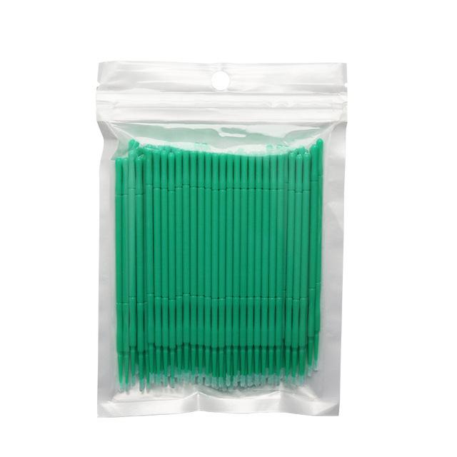 100 Pcs Disposable Crystal Microbrush Individual Lash Removing Swab Micro Brush For Women Eyelash Extension Makeup Brush Tools