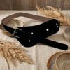 Zinc Zinc Alloy Maillard Waist Belt Wide Suede Waist Bag Belt Fashion Pin Buckle Waistband  Daily Outfits