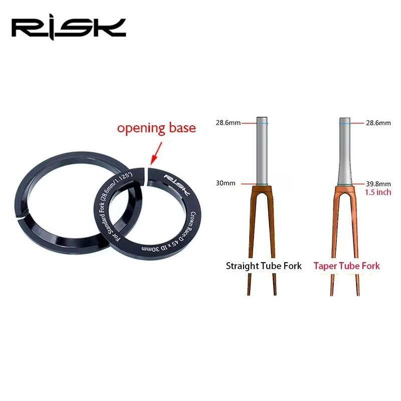 Risk Bicycle Headset Integrated 1 1/8 Steering Column 34 41 41.8 44 49.7 50.6 55 56Mm Mountain Bicycle Press Bearings Box Fork