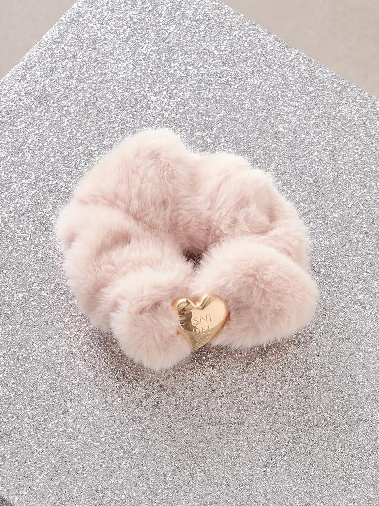 Snidel Fur Big Scrunchie SWGG255646 Pink Free Size Women's