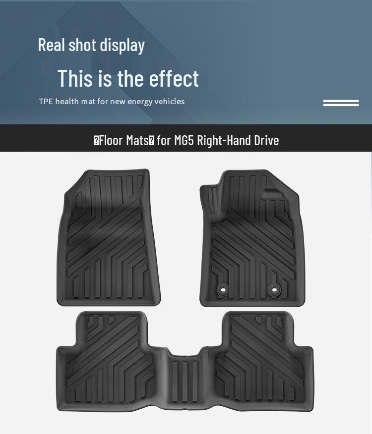 MG5 (2021-2025) Водонепроницаемые, грязезащитные коврики на пол из ТПЭ и индивидуальные вкладыши в багажник