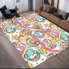 Toadette Flannel Printed Carpet, Home Sofa Decoration for Living Room & Bedroom, Non‑Slip Play Flannel Floor Mat for Game Room