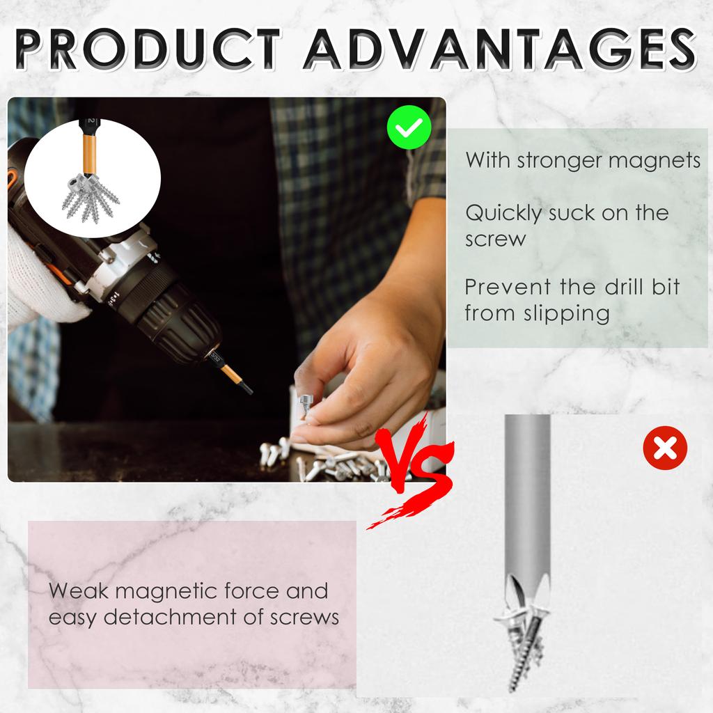 20 шт. ударный шестигранный ключ-шестигранник сверло магнитная отвертка 1/4 дюйма шестигранные хвостовики SAE и метрические сверла инструменты для ремонта