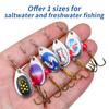 Rotating Glitter Lure Composite Glitter Set 3.5g Biomimetic False Bait Metal Glitter Set Fishing Gear Accessories