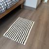 Kitchen and Bathroom Floor Mat, Non-Slip Mat, Ultra-Fine Floor Mat, Soft Absorbent Bathroom Mat, Long Kitchen Mat, Bedside Mat,Striped Door Mat