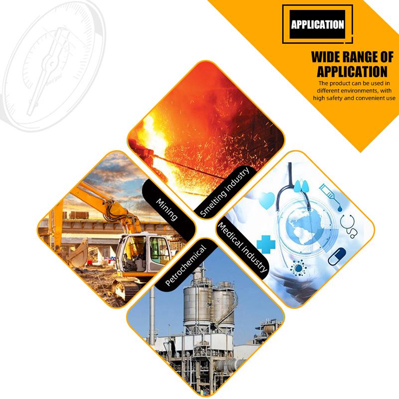 MAIRUIKESI Stianless steel pressure gauges 50mm(2") Accuracy 2.5% Bottom Connection Hydraulic High water vacuum manometer