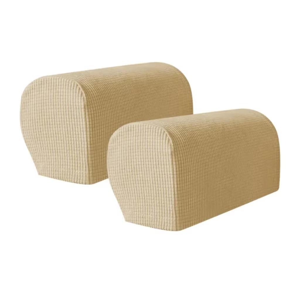 2Pcs Elastic Stretch Jacquard Sofa Arm Covers Dust-Proof Armchair Slipcovers Couch Cover  Sofa