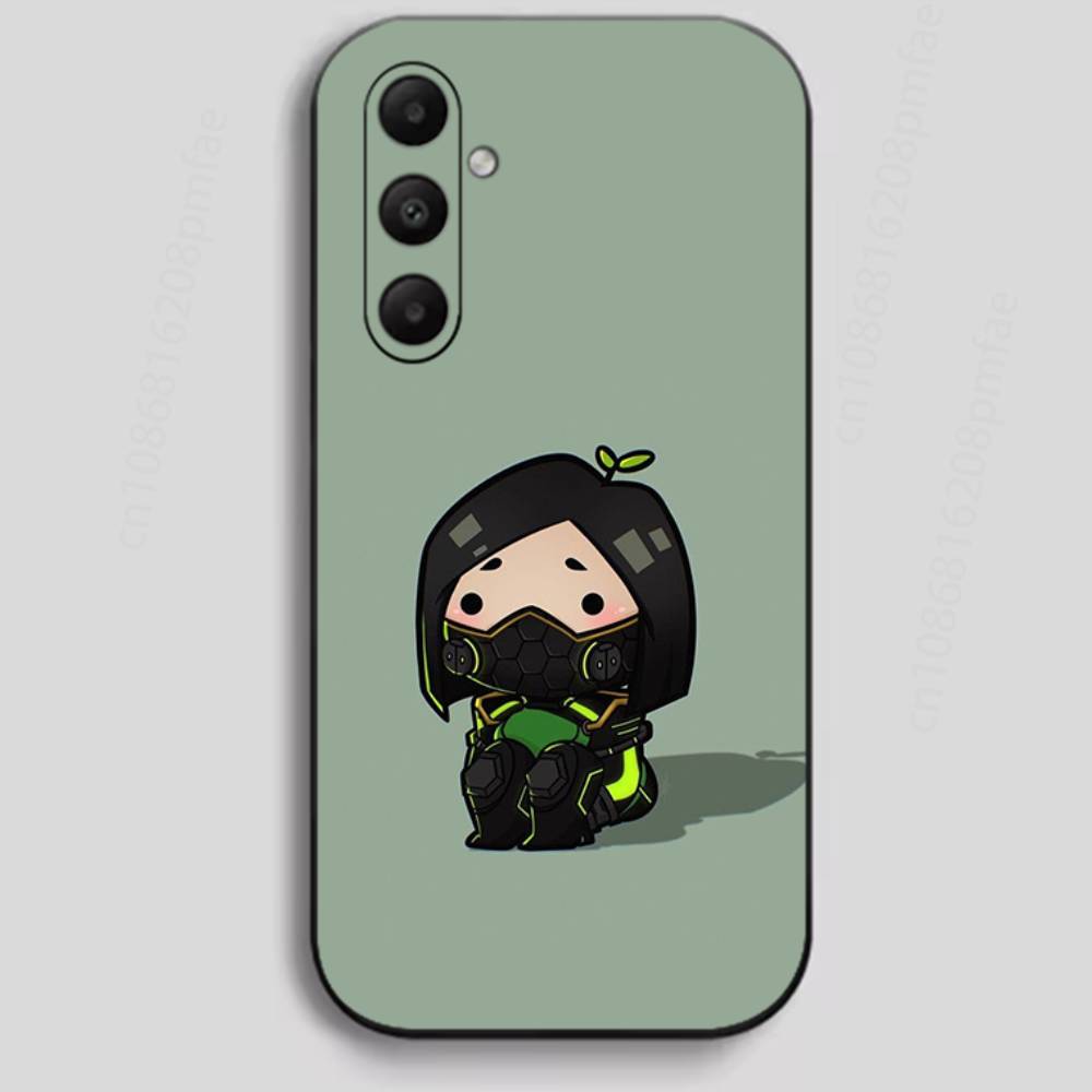 cartoon valorant Phone Case For Samsung Galaxy A13,21s,22,31,32,40,52,71,A91 Soft Black Shell