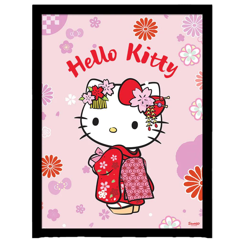 Hello Kitty Kimono Framed Poster