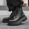 Platform short boots men's 2024 new thickened versatile high-top locomotive boots sleeve knight chimney boots 56734-J