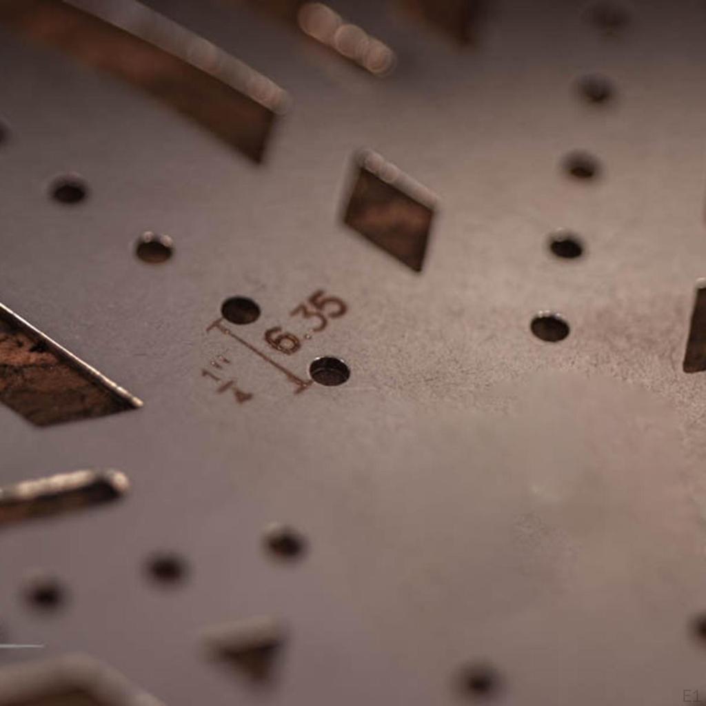 Ремень для ремня Линейка для головы Металлические шаблоны из прочной кожи 14 Ширина ремней Вспомогательное позиционирование