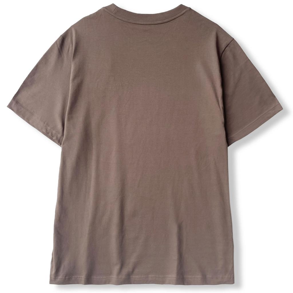 The North Face Футболка мужская Evolution Smorky Short с вышивкой, простая, размер L, коричневая, рукав, логотип, коричневая, [Б/У]