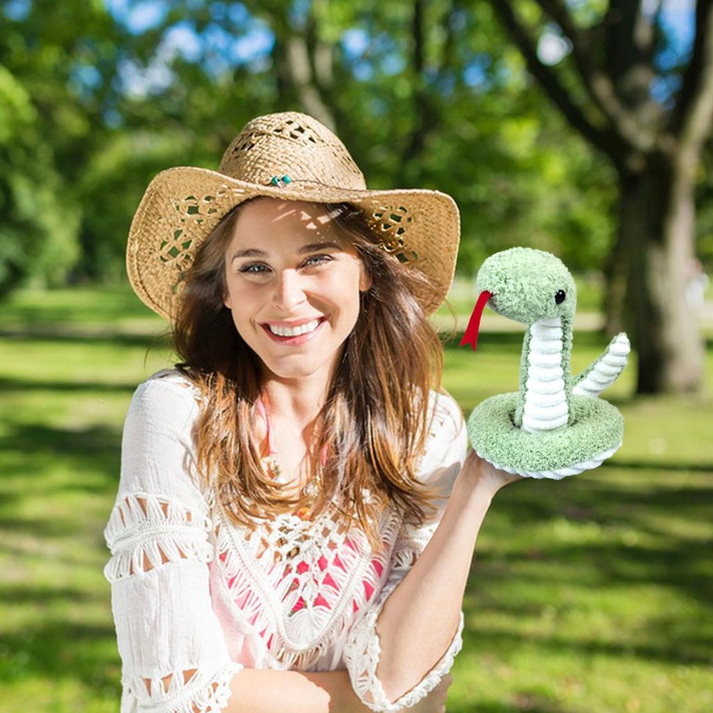 Doindute Green Plush Snake Stuffed Animal Soft Cuddly Plush Hugger Toy for Boys and Gift for Kids or 17 Inch Toy, Girls, Girlfriend,