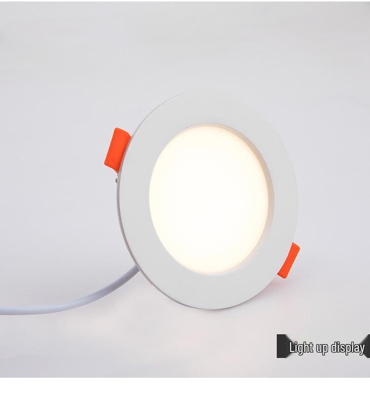 Ультратонкий светодиодный встраиваемый светильник с антибликовым и антизапотевающим эффектом для дома и магазина одежды - 4, 6, 8 дюймов с узкой рамкой