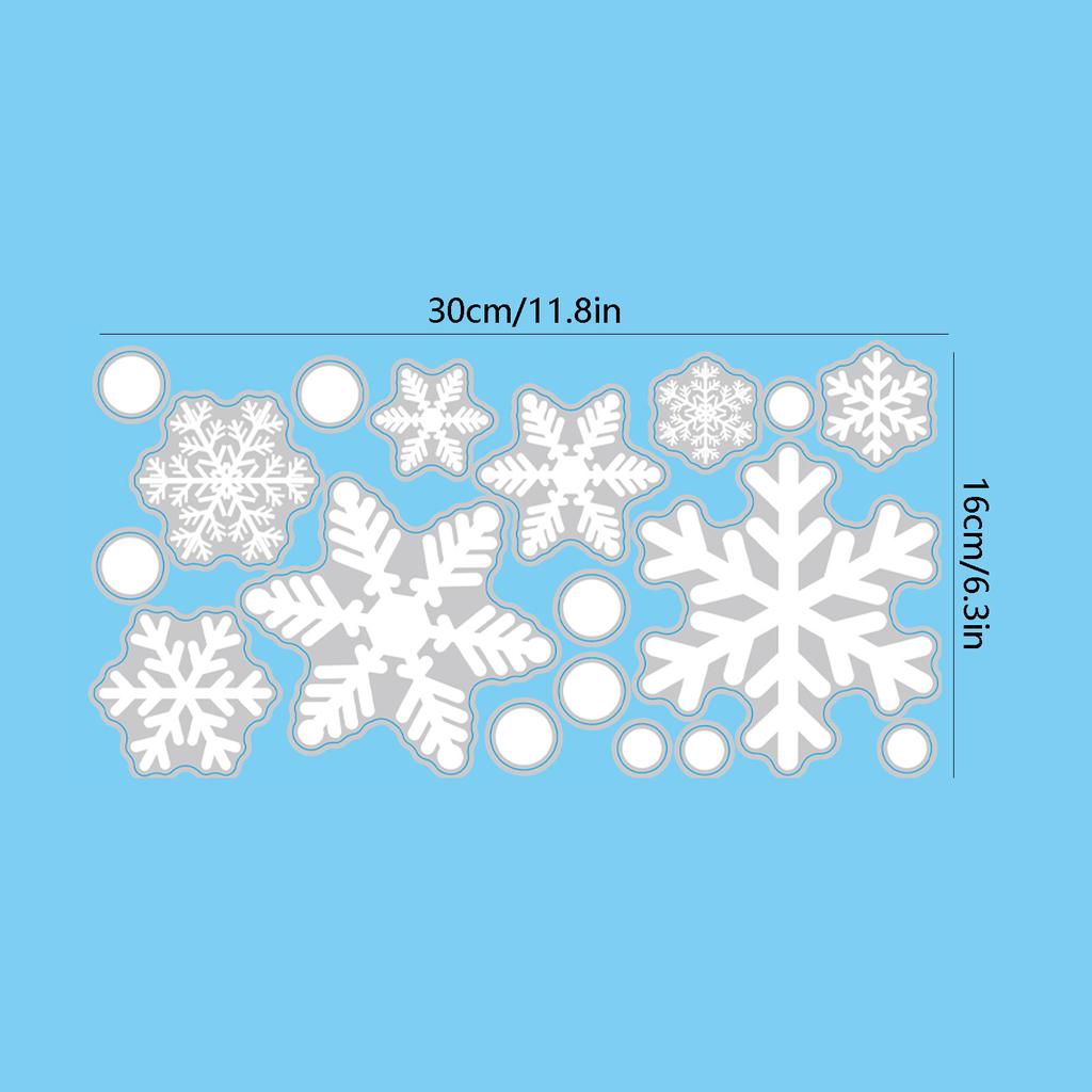 Рождественская снежинка наклейка на стекло Санта-Клаус домашний декор украшения окна электростатические зимние плакаты новогодняя наклейка