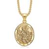 1pc, 316L Stainless Steel Jewelry, St. Christopher Cross Pendant, Simple, Street Wear, Parties, Daily Wear, Gift for Men Women