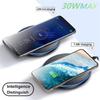 Быстрая беспроводная зарядная станция 30 Вт для iPhone 15 14 13 12 11 X Pro Max Samsung Galaxy S23 S22 S21 S10 Note
