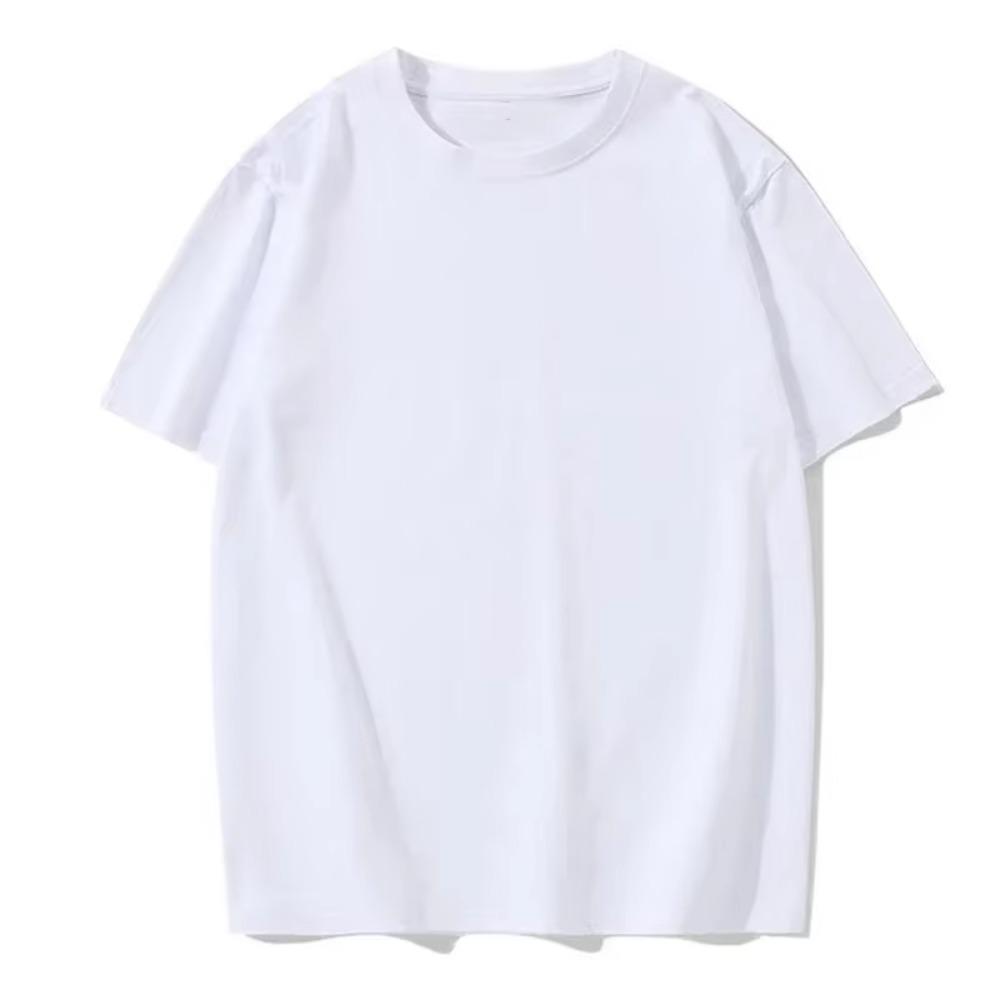 Men's Summer Comfortable and Simple Solid Color Short-sleeved Round Neck Casual Versatile T-shirt European Size Men's Top