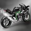 Большой размер 1/9 Kawasaki H2R Симуляция Спрей Модель Мотоцикла Игрушка Симуляция Сплав Модель Мотоцикла Мальчик Коллекция Автомобилей Ручная работа Подарок