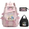3Pcs/set Cute Printed Backpack Pencil Case Lunch Bag Teenager Student Girl Boy Schoolbag Women Travel Laptop Bag Mochila