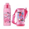 IRIS OHYAMA Water Bottle for Minnie Direct Cold Vacuum Keeps Cold for 6 Comes with Pouch and Easy to Hold Hand Easy to Easy to Perfect for School or