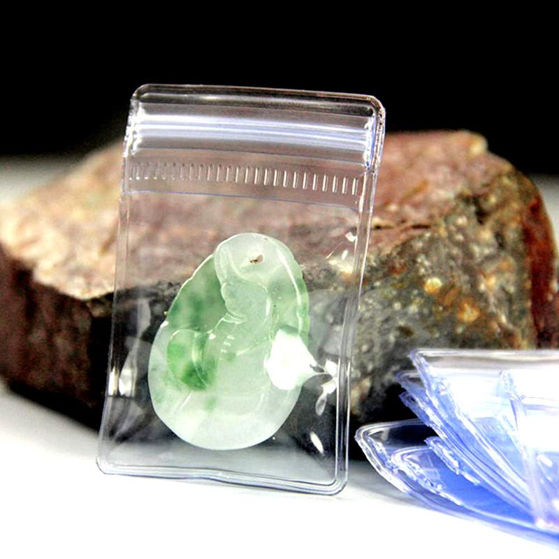 120 шт. Мешочек для хранения украшений Прозрачный Утолщенный Самозаклеивающийся Пакет с Зип-застежкой 3 Размера Хранение Колец Серег