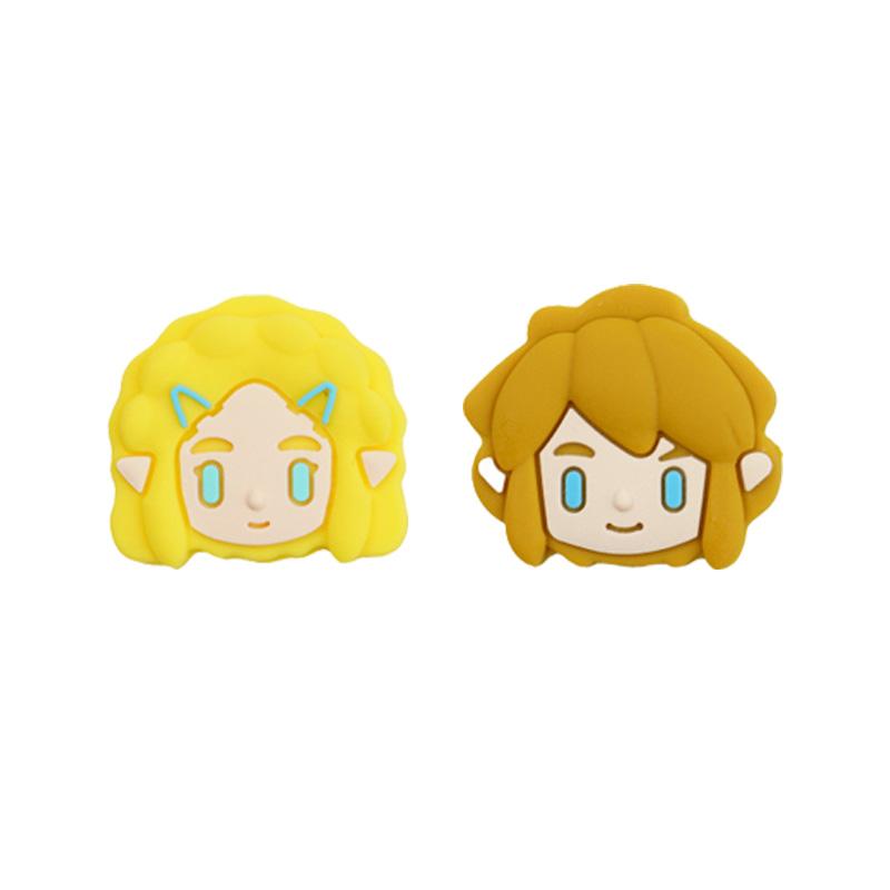 2pcs Legend of Zelda Link Zelda Silicone Rubber Thumb Grip for Nintend Switch 2 PRO PS5 XBOX JoyCon Controller Protective Cover