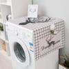 Nordic Washing Machine Cover Green Leaf Washing Machine Dust Cover Oven Microwave Refrigerator Protecor Modern Home Decor