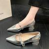 Pointed Toe With Medium Heels Women's Mary Jane Shoes Spring and Autumn Ladies Pumps Quick Delivery High Quality Young Footwear